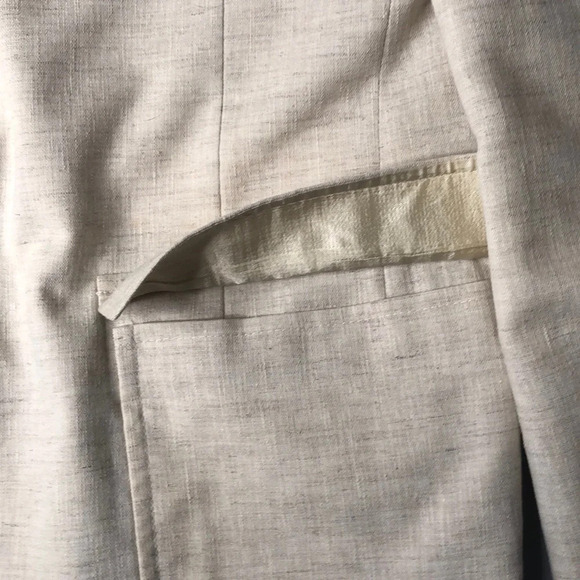 George Barry Men’s Vintage Single Breasted Linen Blazer - Picture 4 of 11